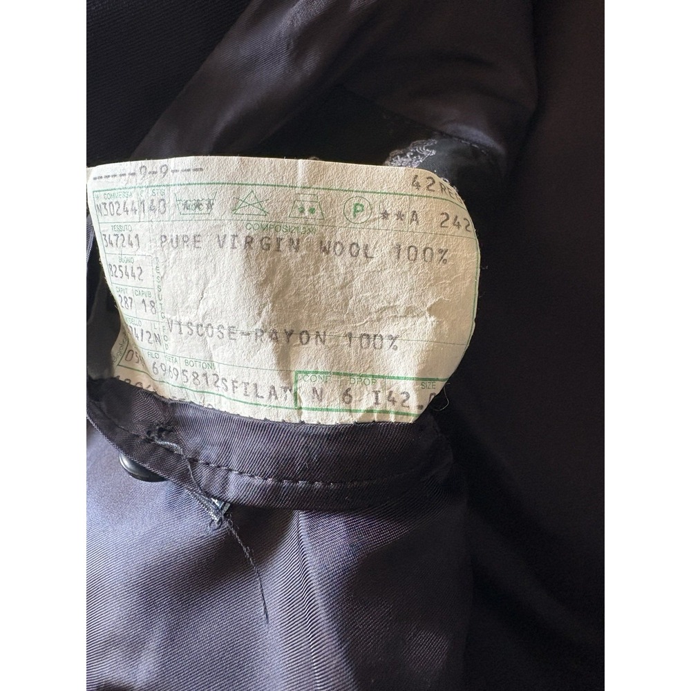 Conte di Roma Men's 2 Piece Suit Blazer Jacket & Pants Dark Blue 42L - Picture 13 of 13